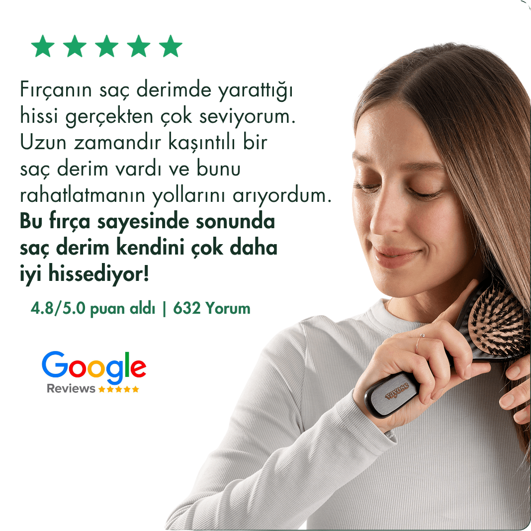 Şampuansız Saç Fırçası %100 Ardıç Kılı