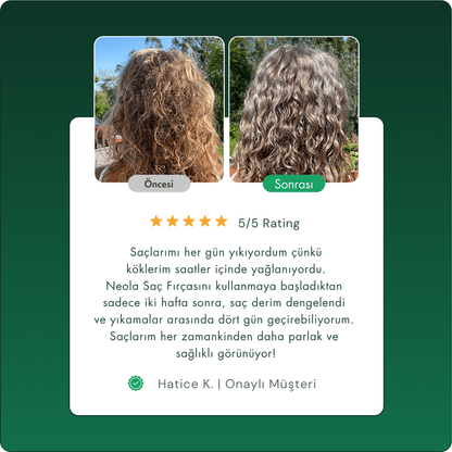 Şampuansız Saç Fırçası %100 Ardıç Kılı